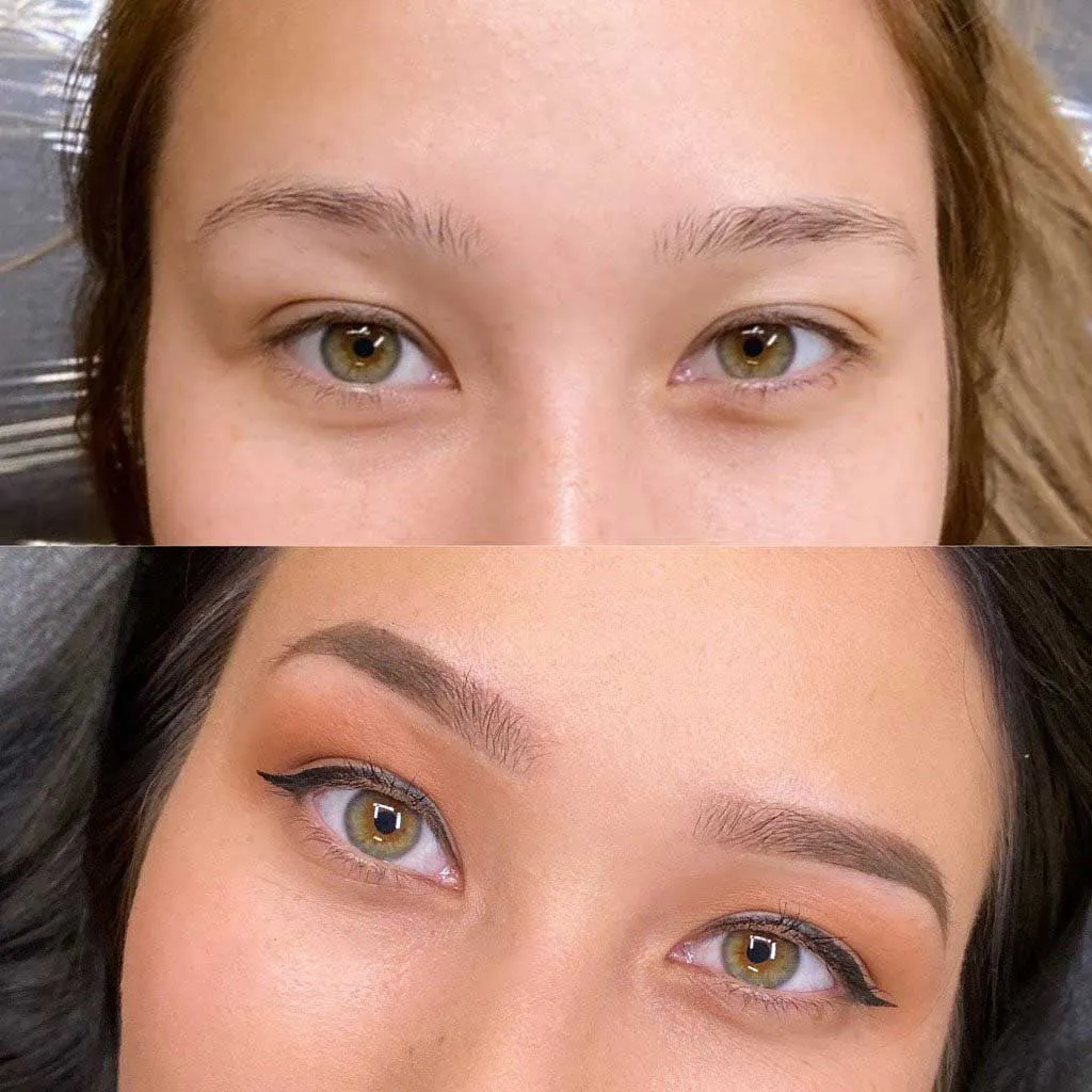 Powder Brows Before and After Pictures