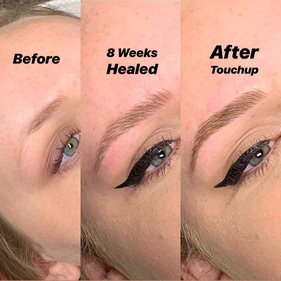 What are the Stages of Microblading Healing Process?