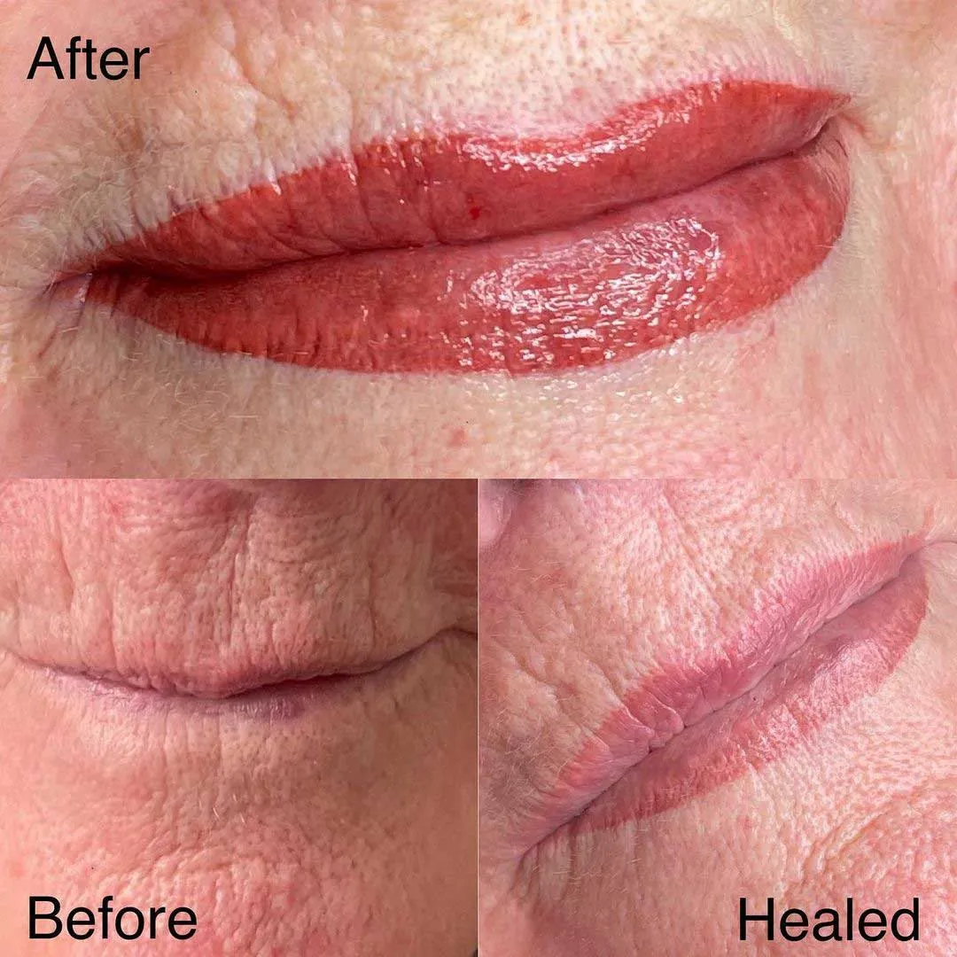 Lip blush for old skin