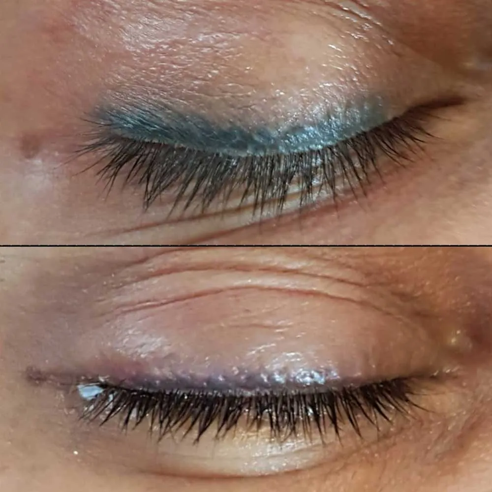 Refreshing faded permanent eyeliner