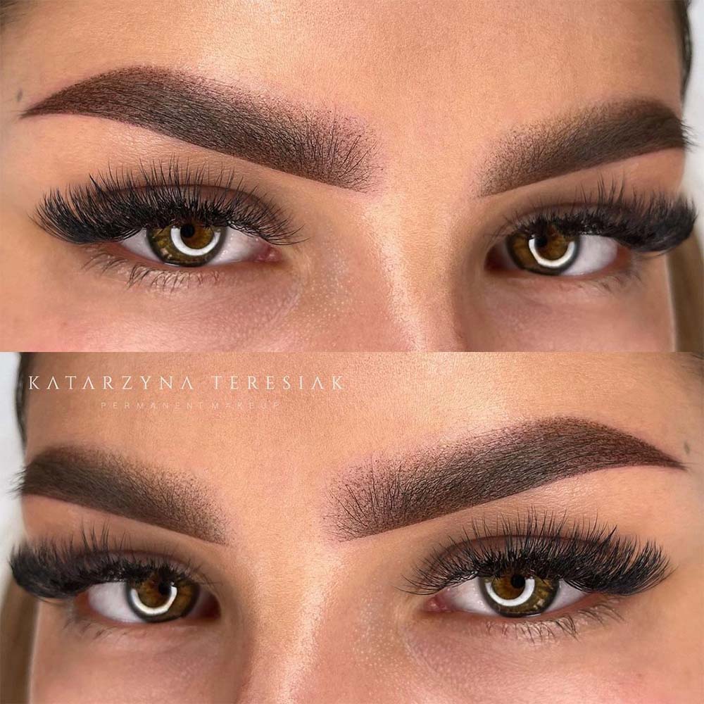 Powder Effect Eyebrows vs Microblading