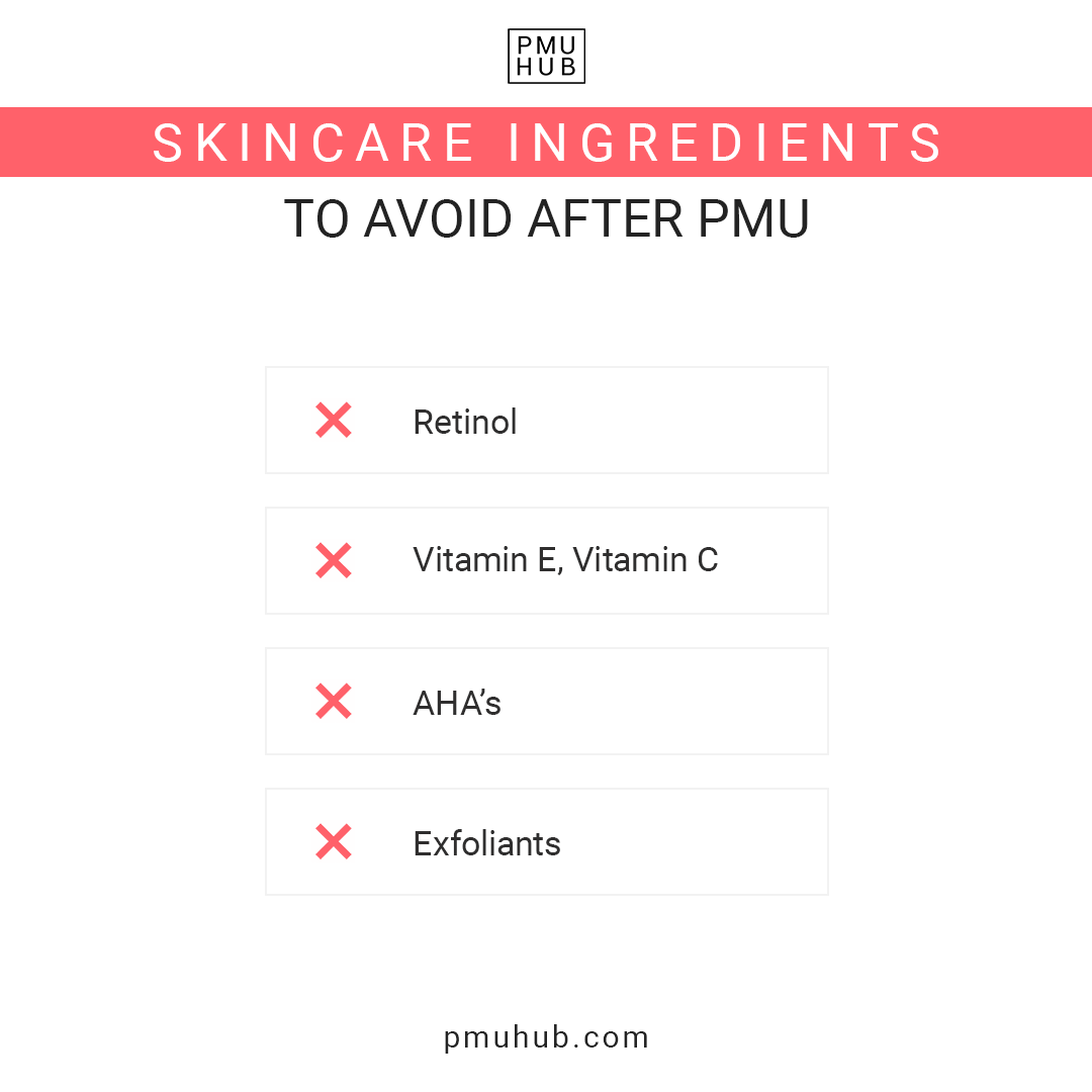 Things to avoid after permanent makeup procedure.