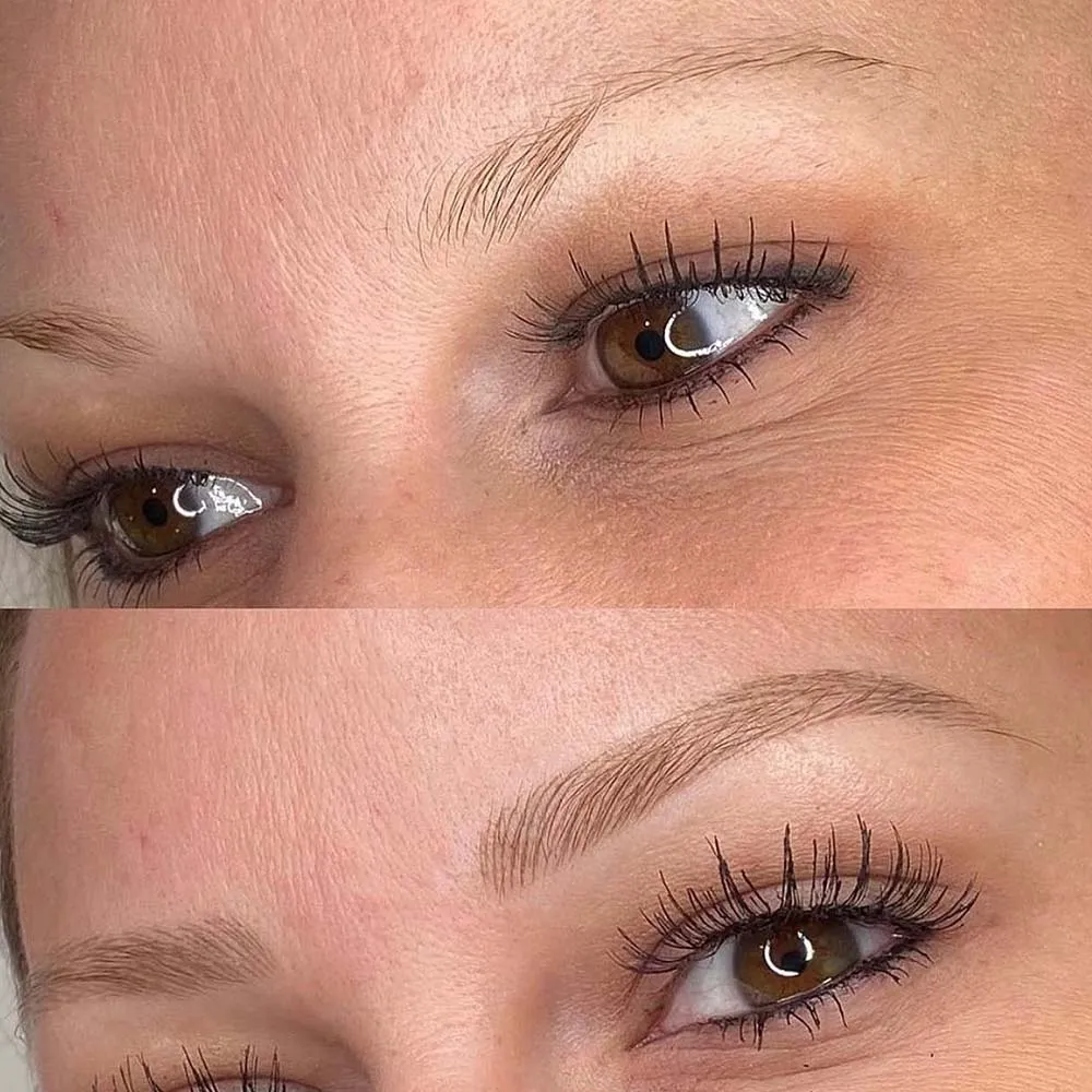 Blonde eyebrow discount
