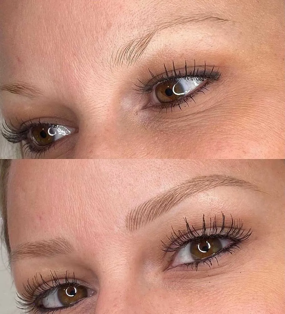 Nano brows and Eyebrow Microblading Gallery  real before  after images