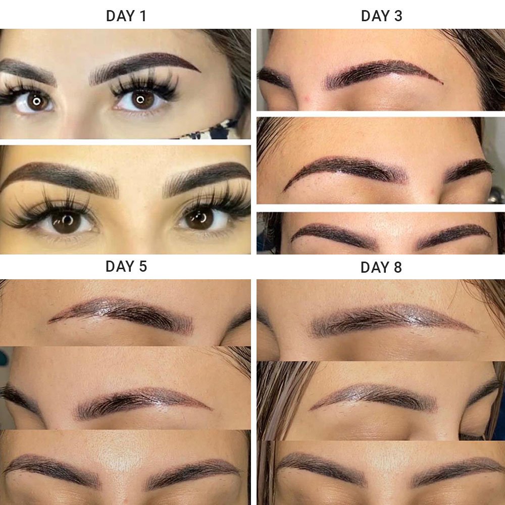 Stages of Combination Brows Healing Process - Dark Stage
