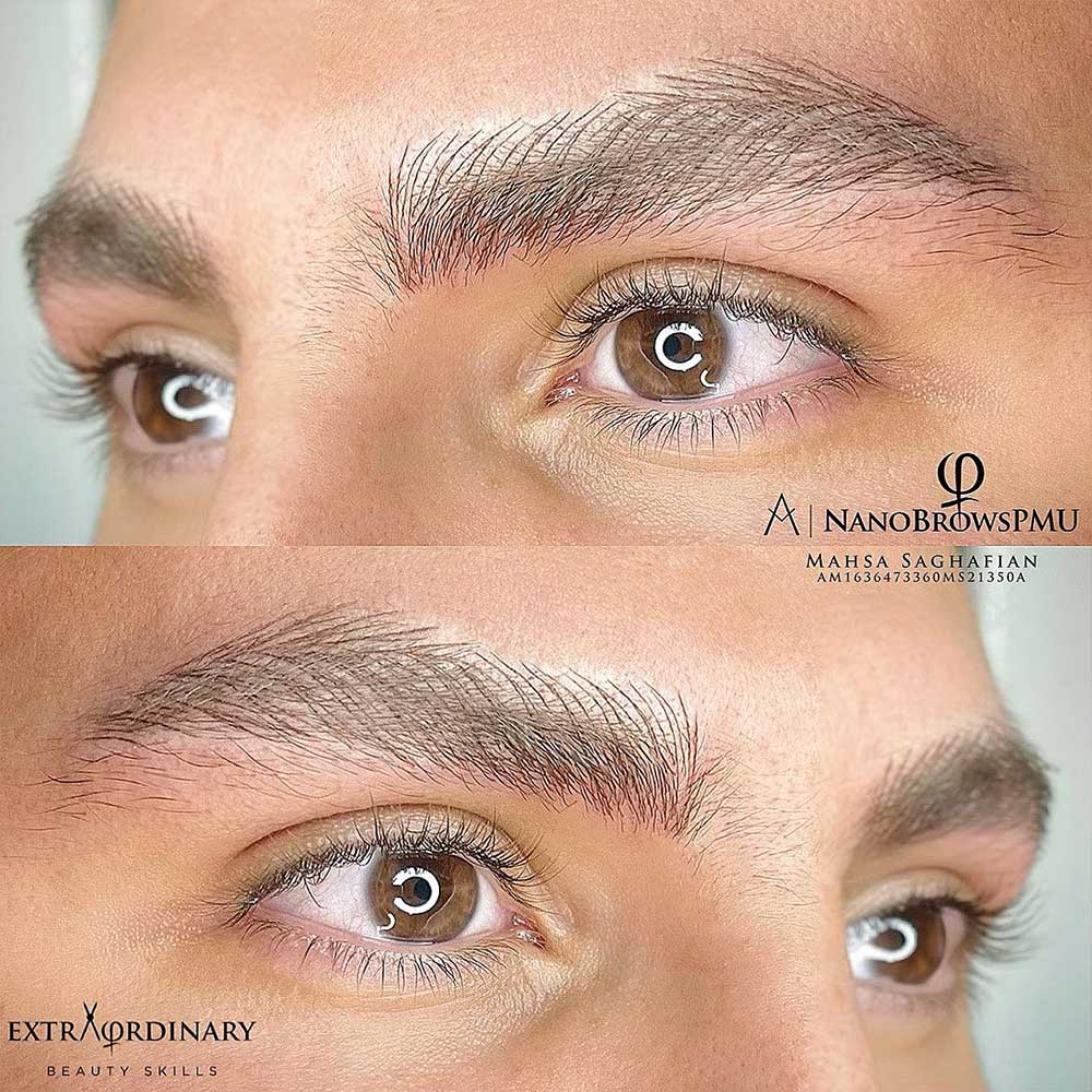 Nano Brows Technique For Feather Brows Effect