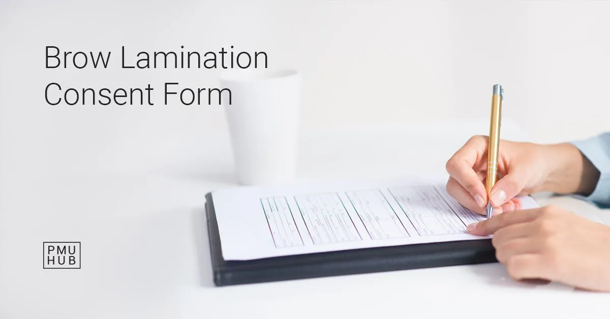 brow lamination consent form