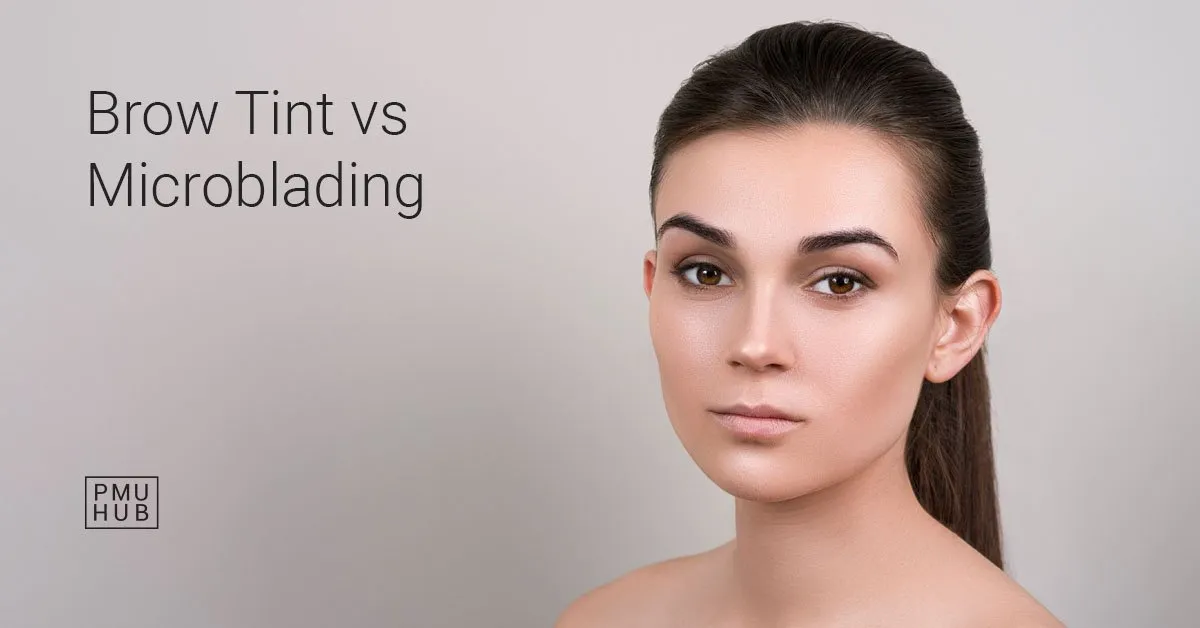 eyebrow tinting vs microblading