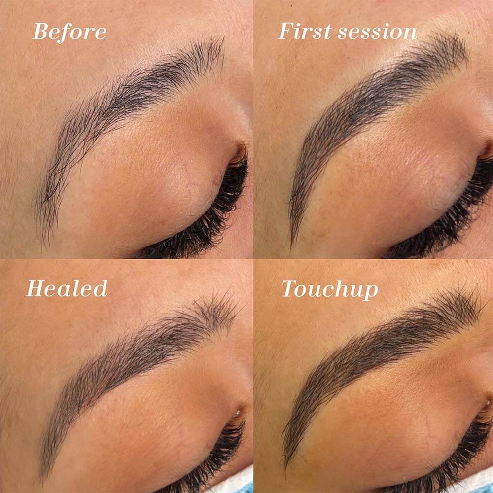 how long does it take for microblading to heal