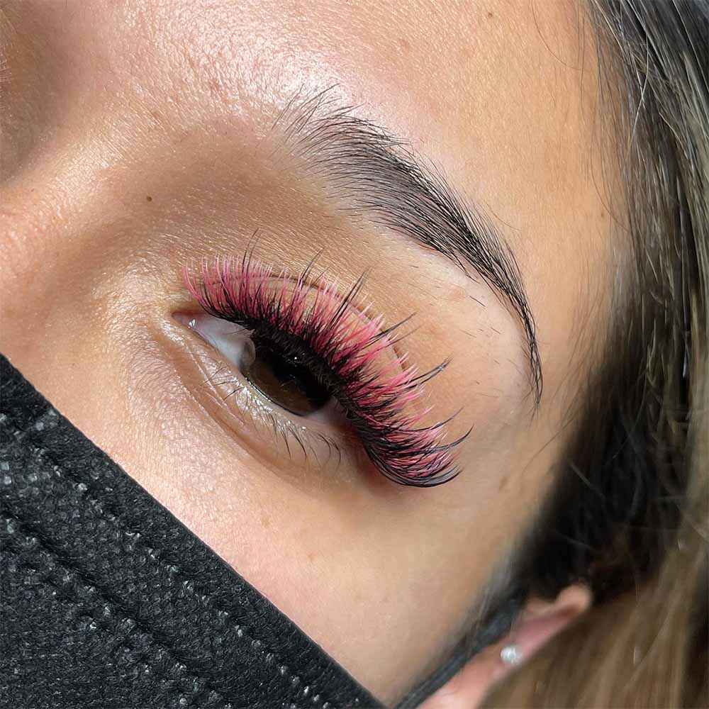 Colored Lash Extensions - Wispy Lashes