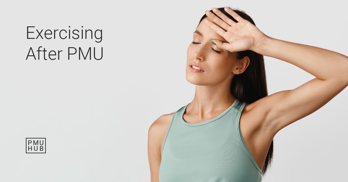 when can i exercise after microblading