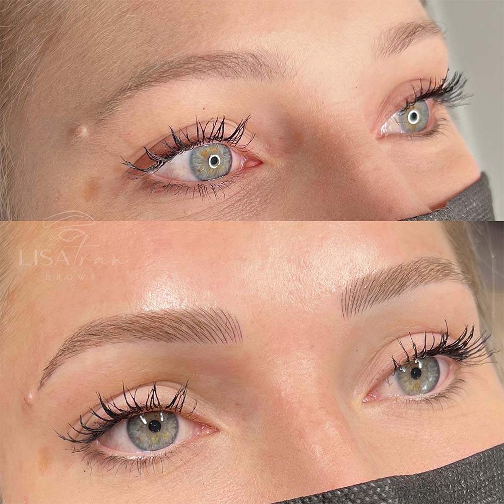 Hair strokes  eyebrow tattooing  better than microblading