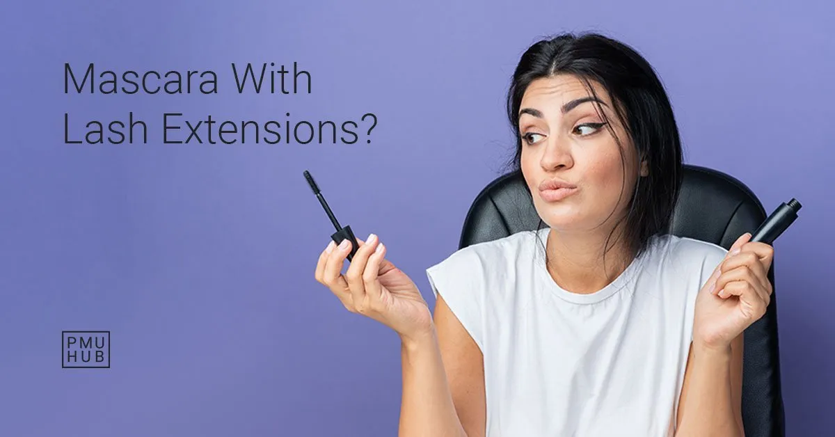 can you put mascara on eyelash extensions