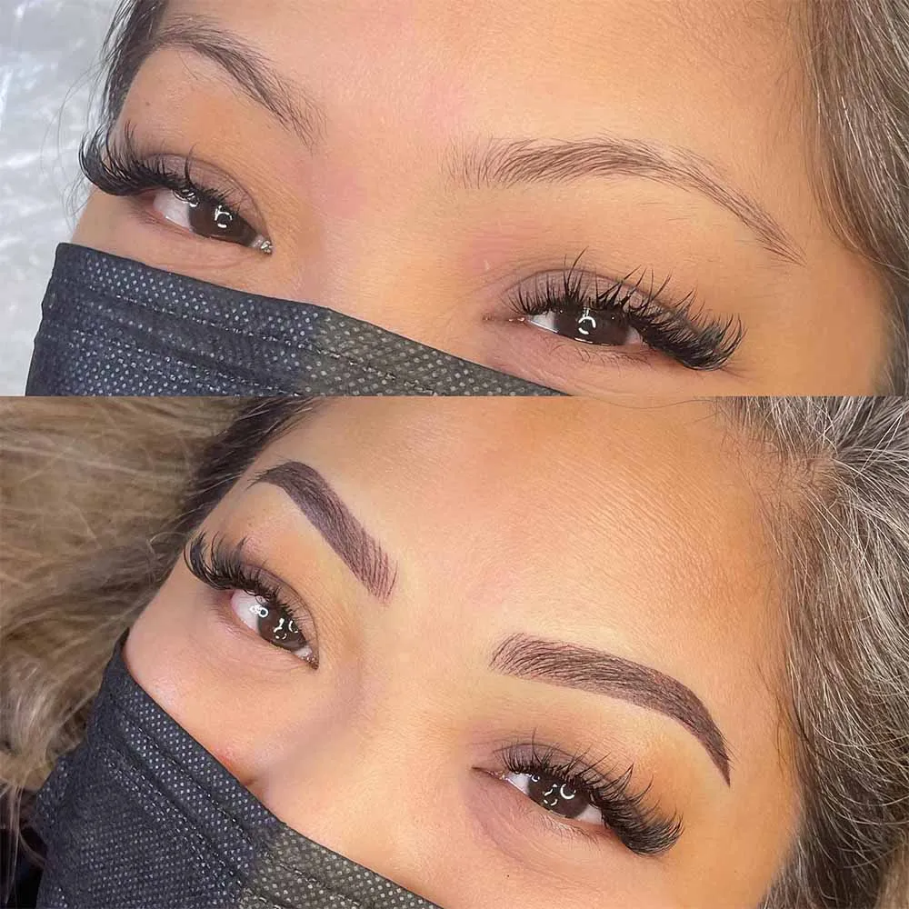 Effects of nano combo brows