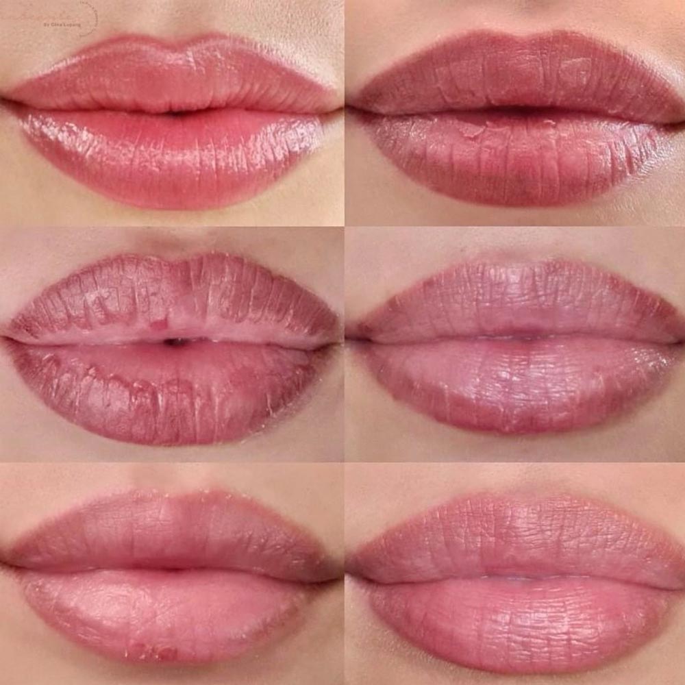 lip blushing process