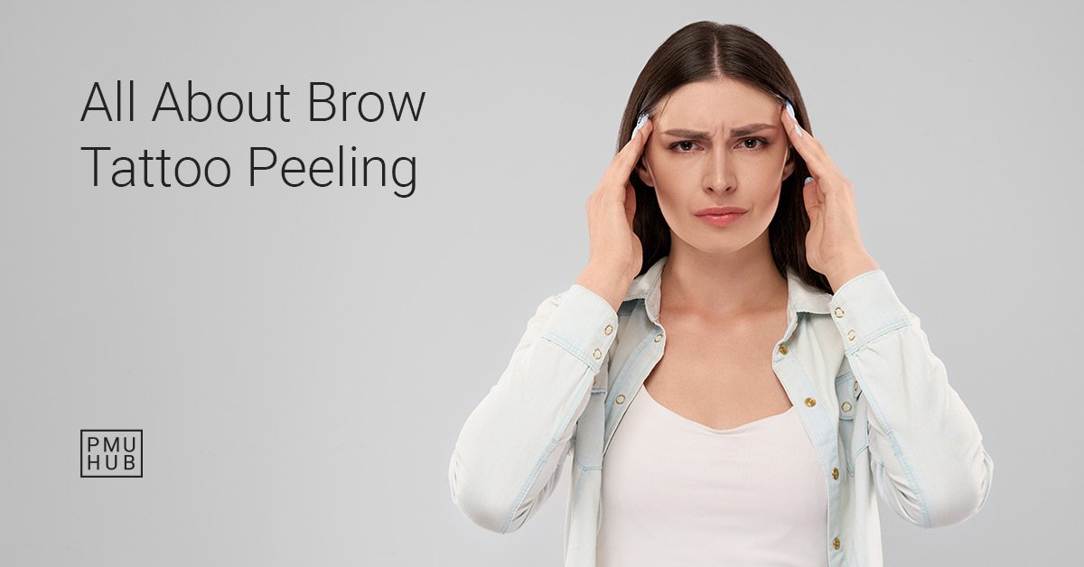 eyebrow tattoo peeling