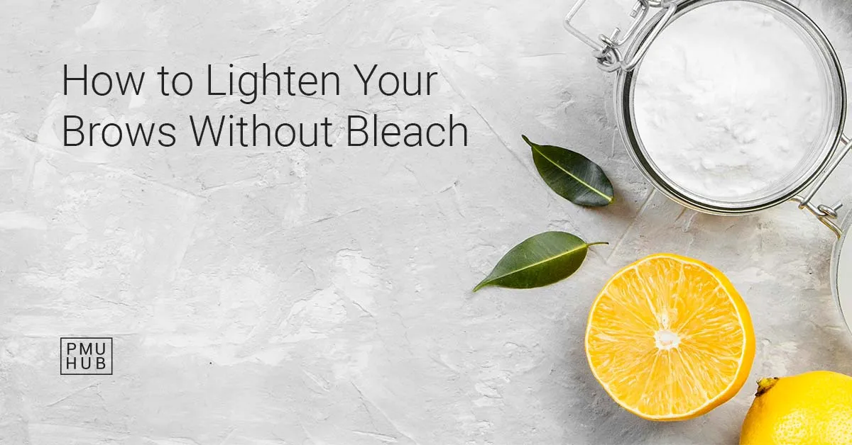 lighten eyebrows without bleach