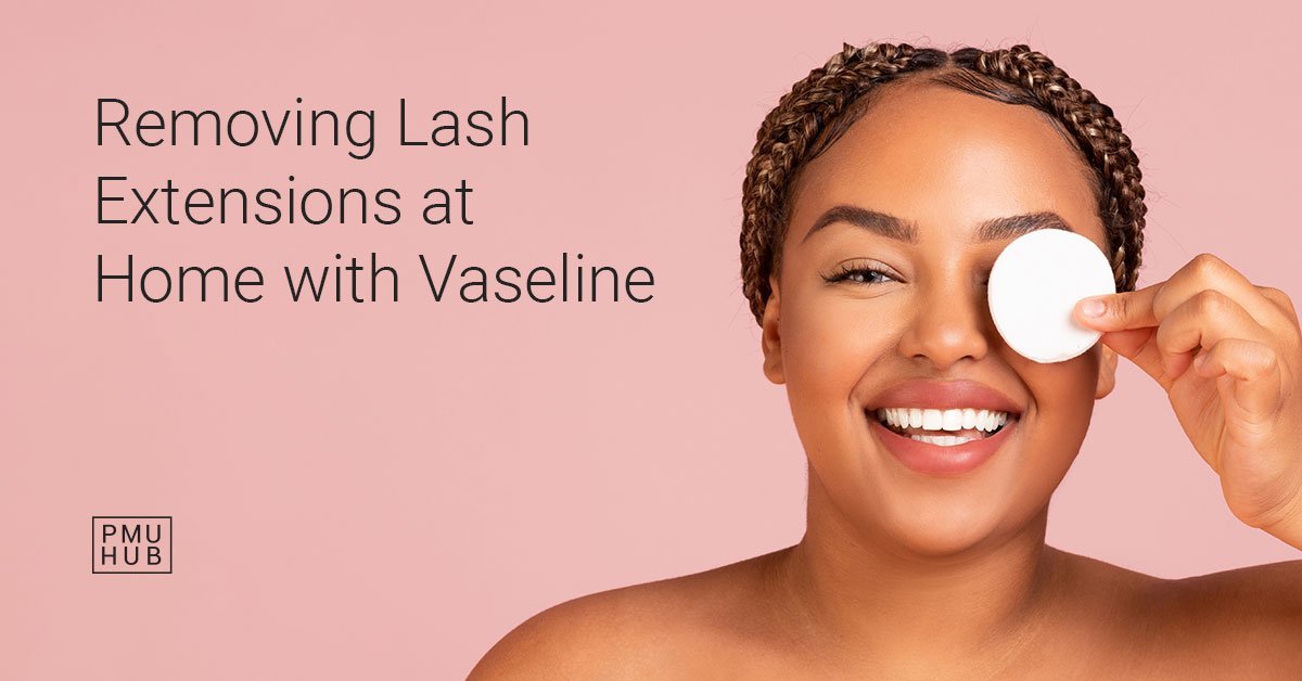 how to remove eyelash extensions with vaseline