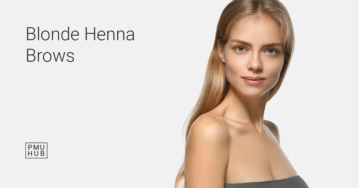 blonde henna brows