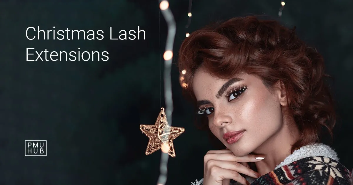 christmas lash extensions