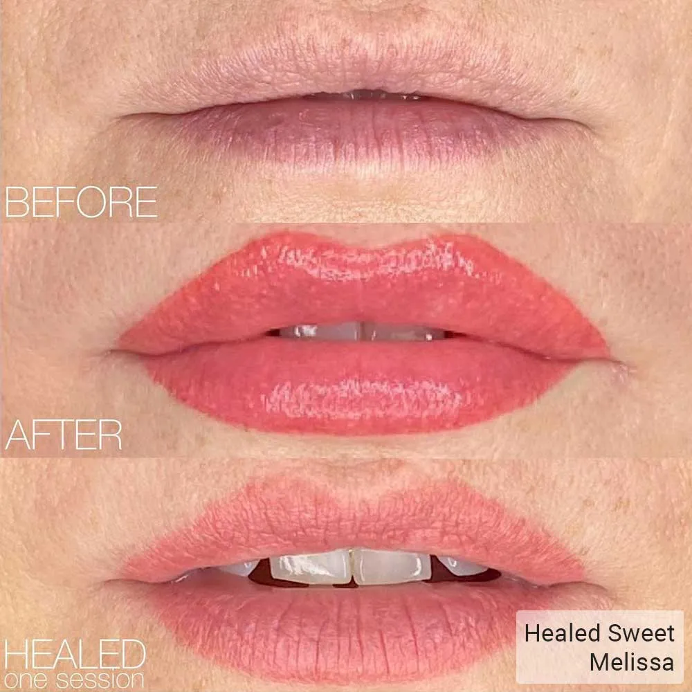 perma blend sweet melissa healed lip tattoo pigment