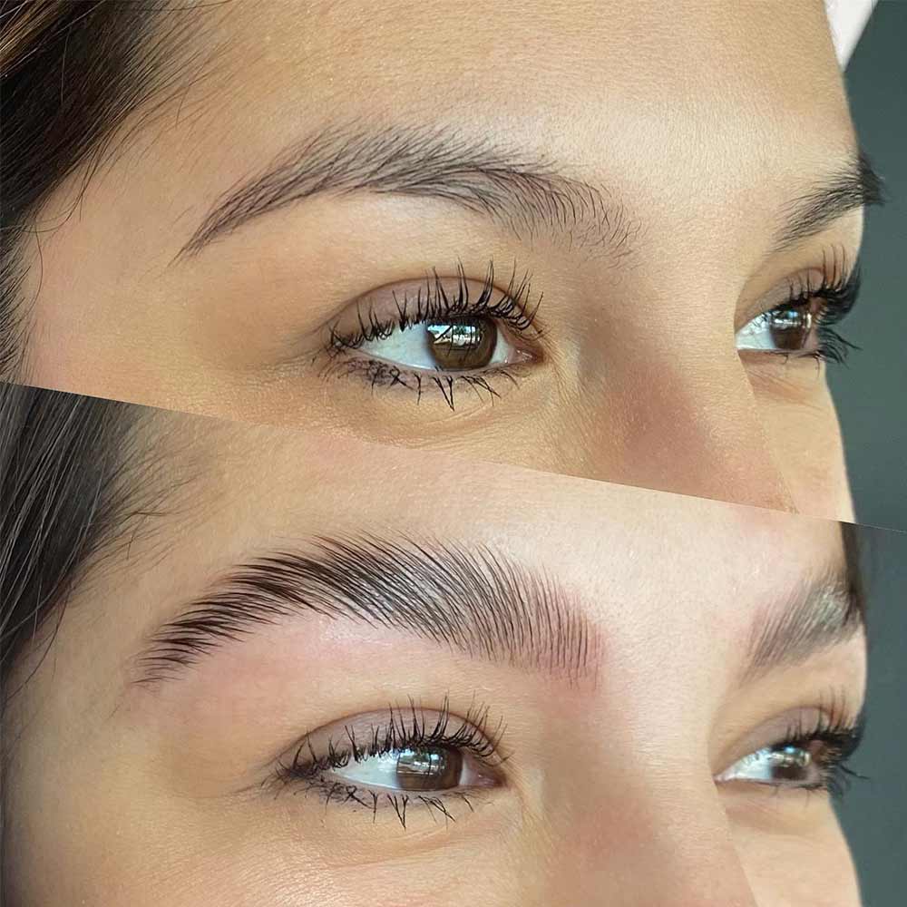 what is a brow flip and tint