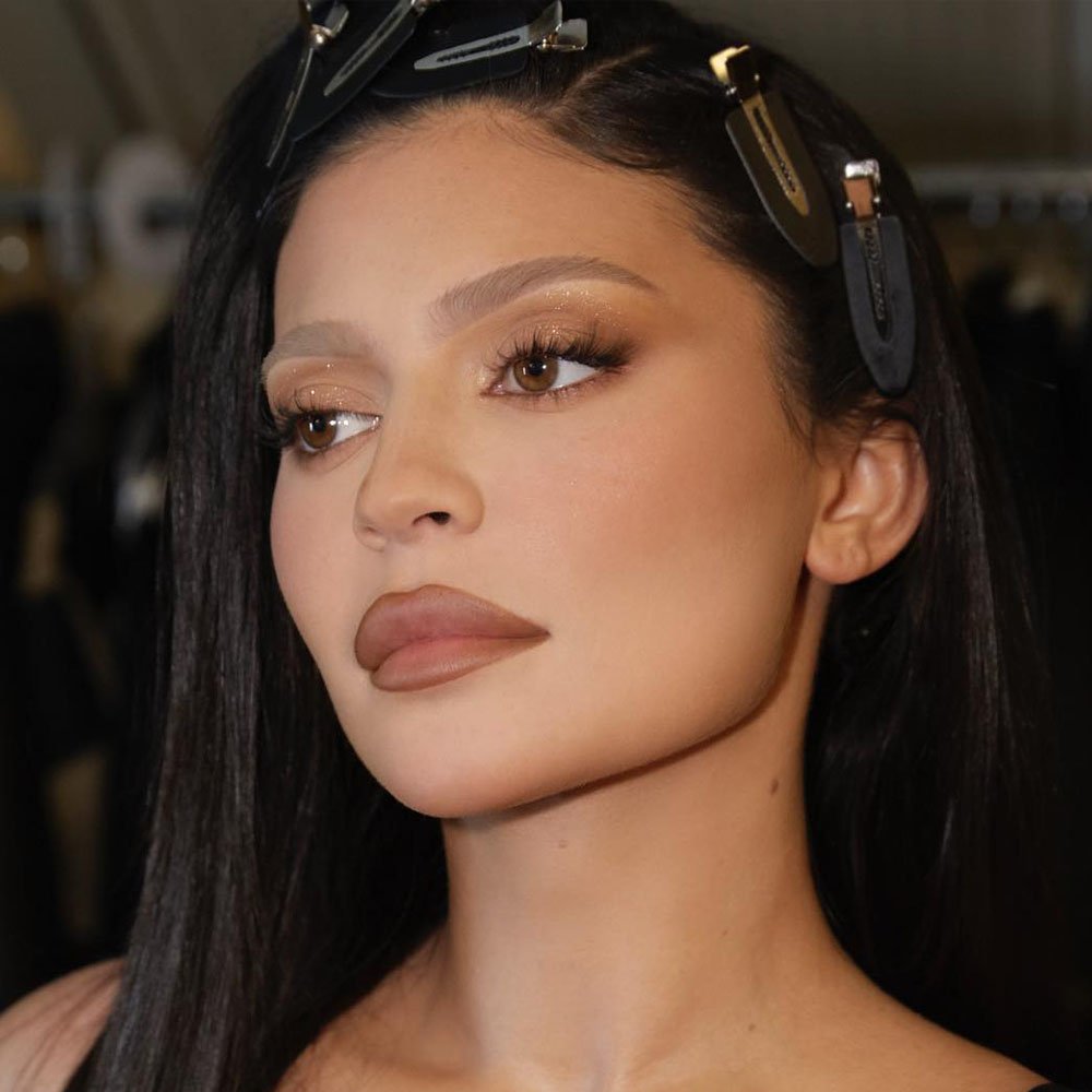 Kylie Jenner with lightened brows