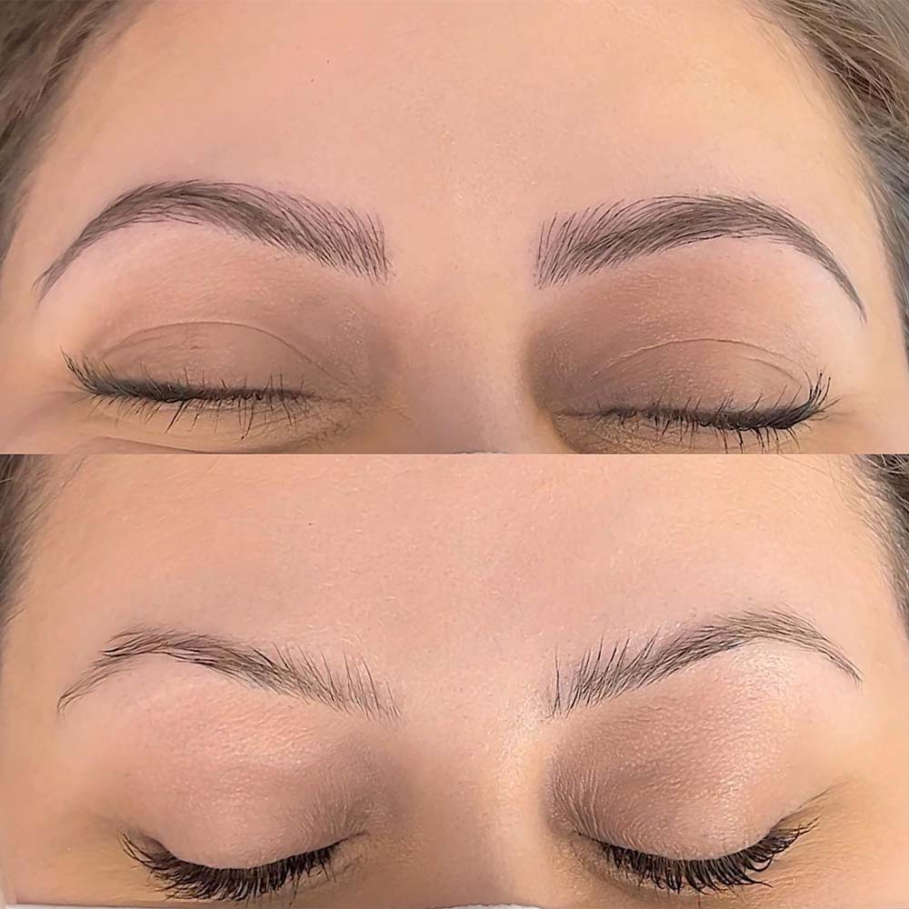 how to achieve thin brows with nanoblading