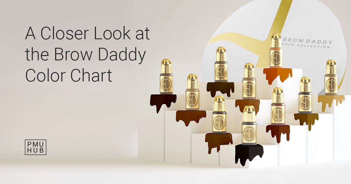 Brow Daddy gold collection color chart cover