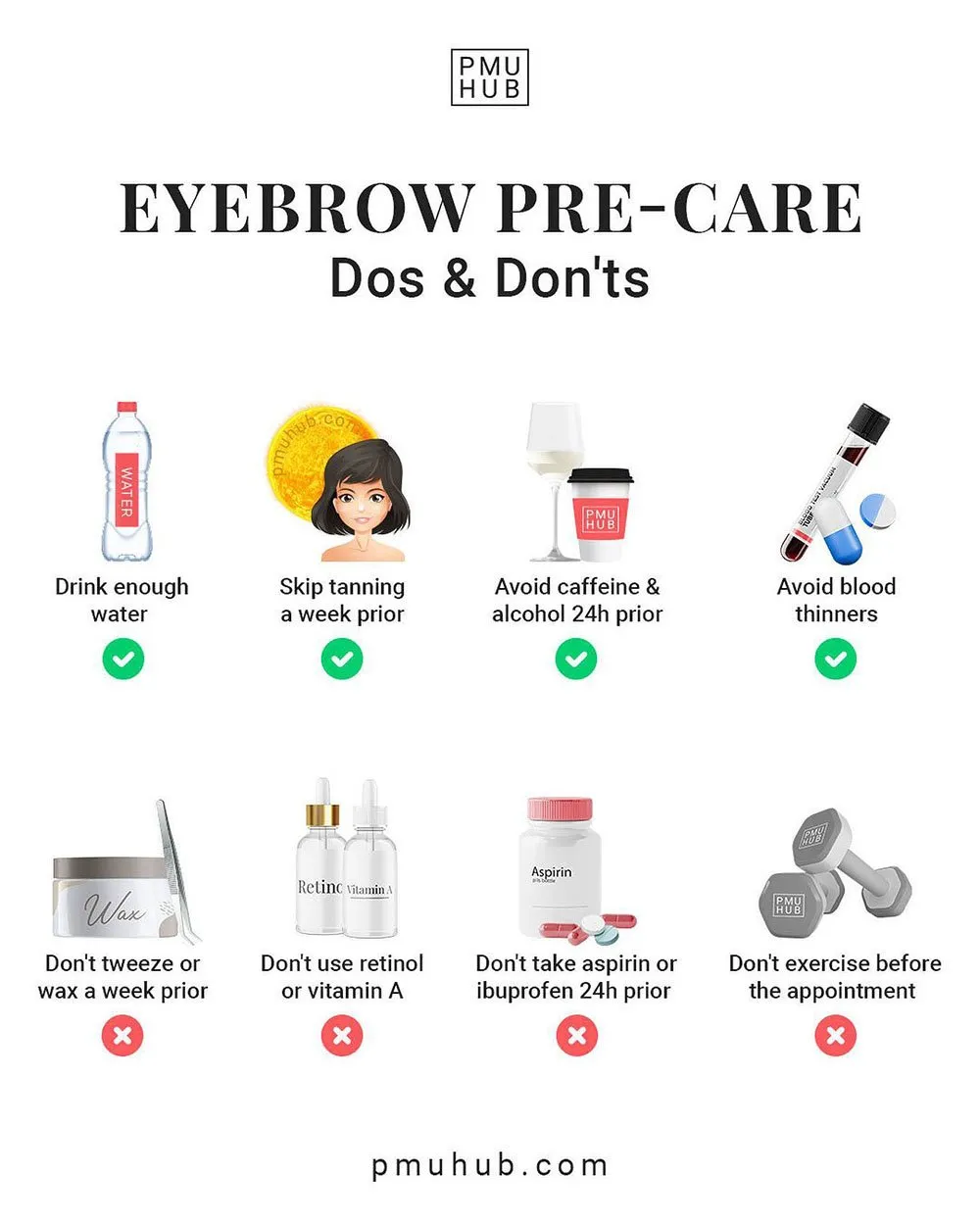 Eyebrow Pre-Care before PMU & Microblading