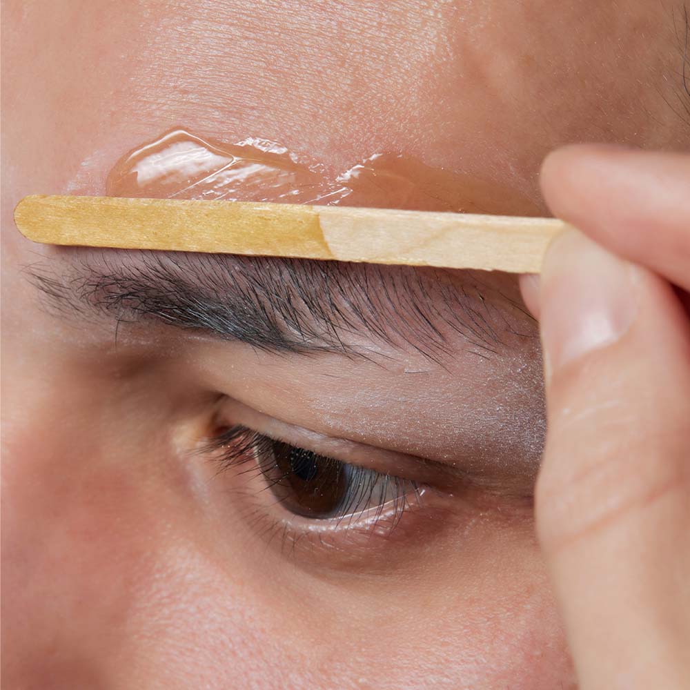 wax eyebrows at home