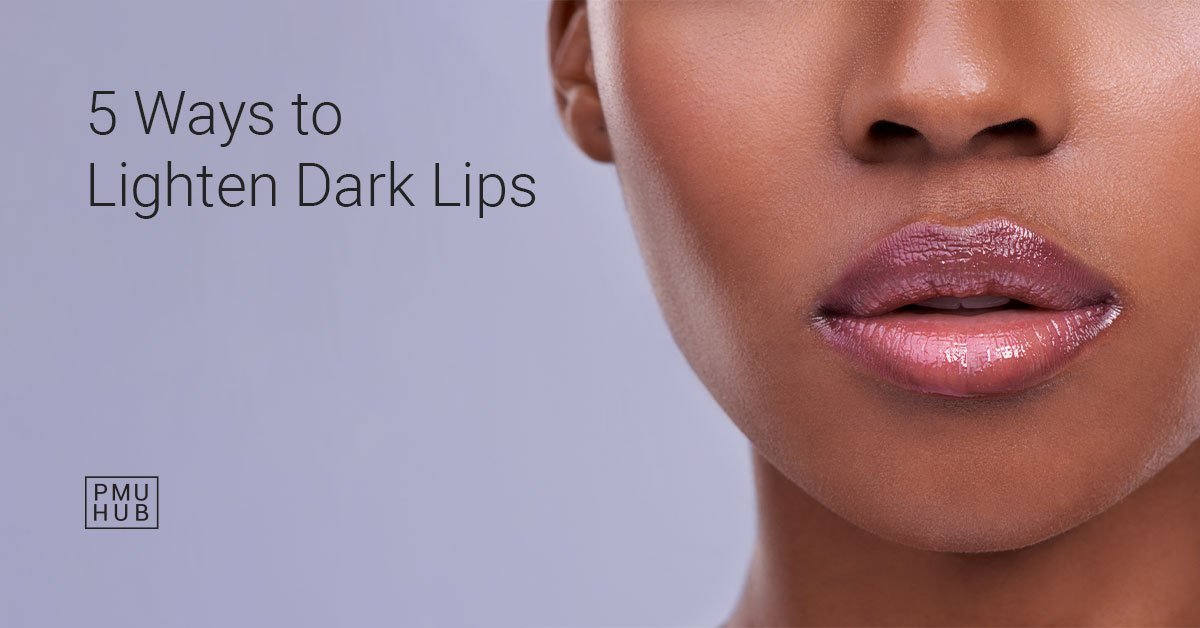 how to lighten dark lips