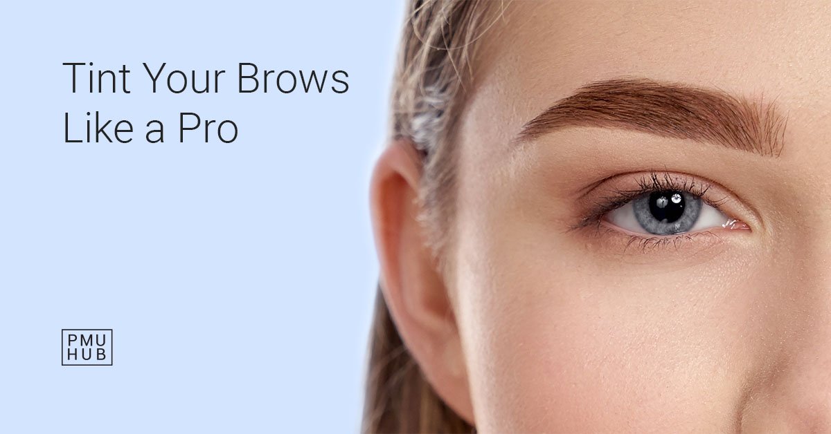 ombre brow tint and ombre henna brows process