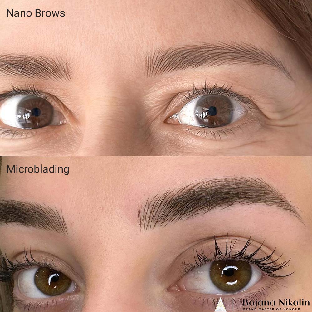 Nano brows vs microblading