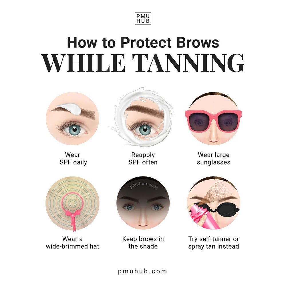How to protect your microblading from sun