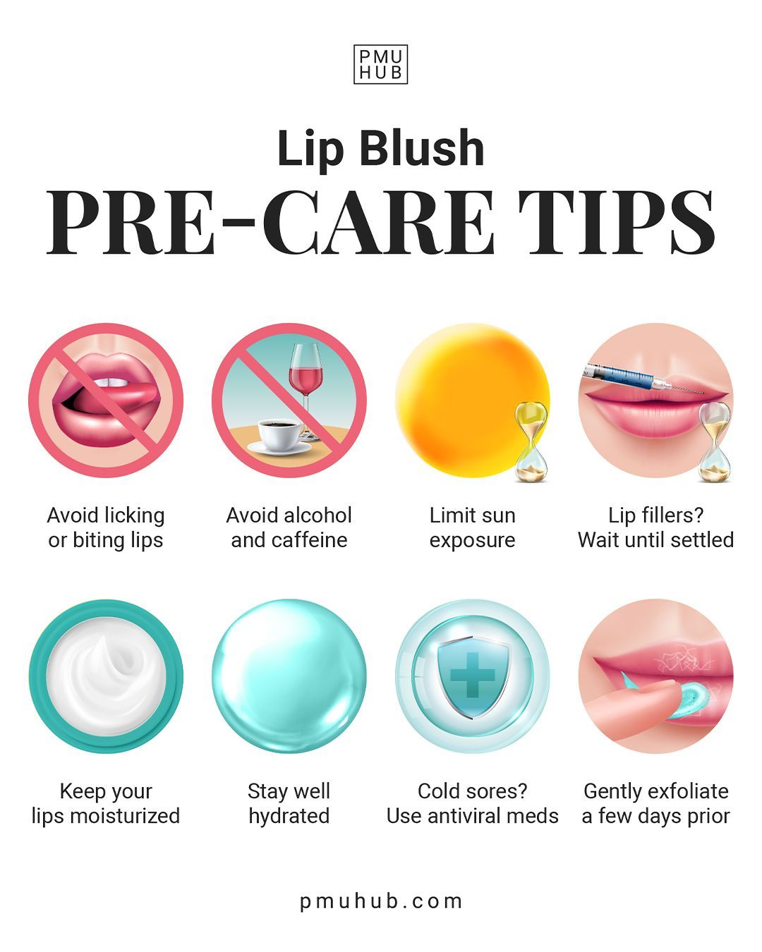 lip blush pre care tips