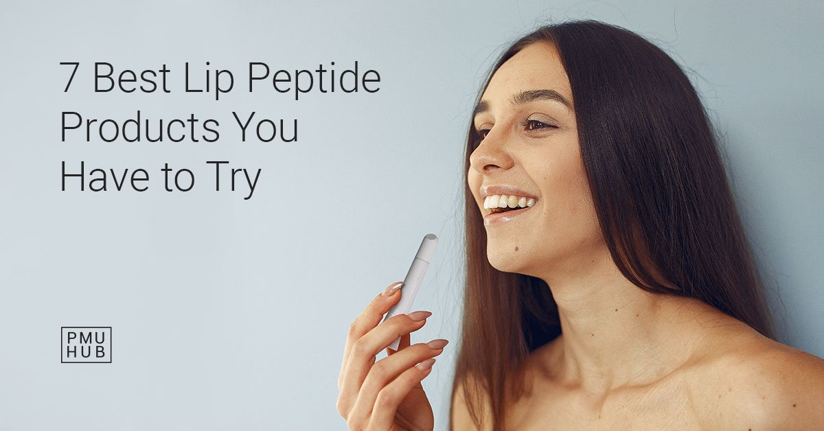 girl using peptide lip treatment