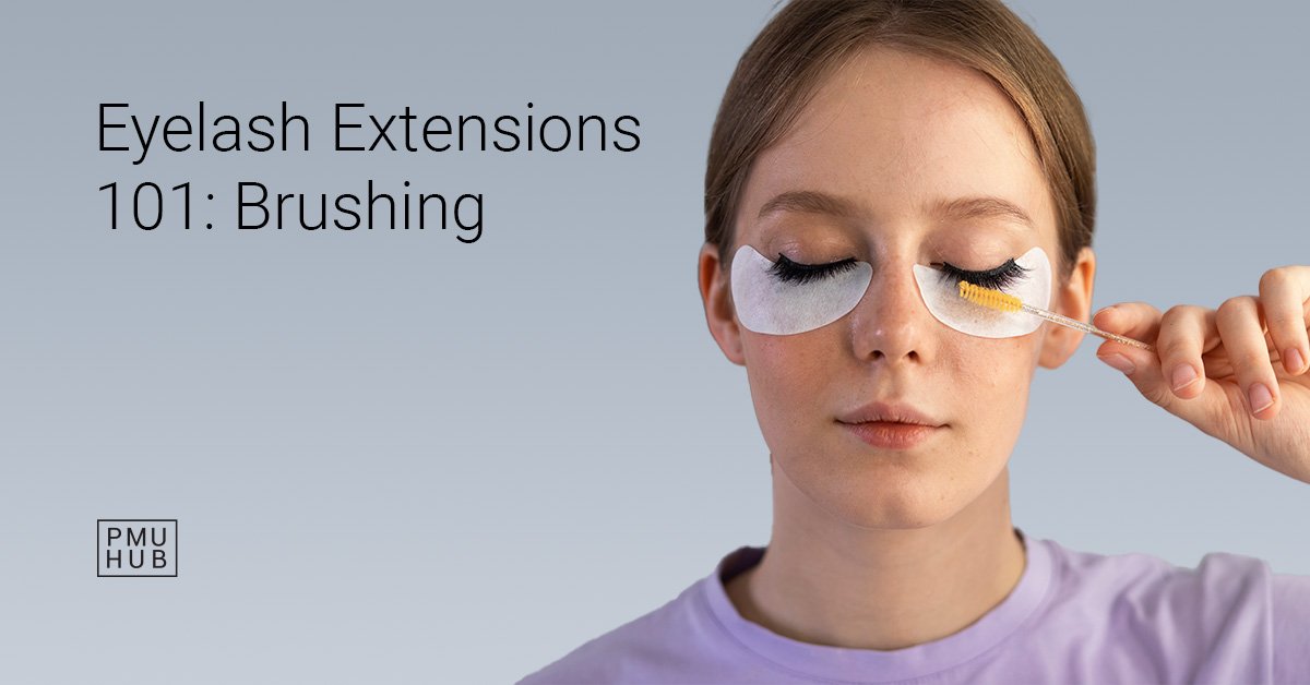 how to brush eyelash extensions cover